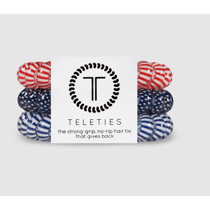 Teleties - Large Hair Ties - Bold and Blue-tiful