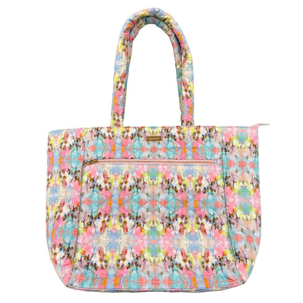 Laura Park Brooks Avenue Quilted Tote – Vibrant Water-Resistant