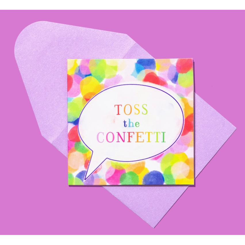 Gift Enclosure Card - "Toss The Confetti"