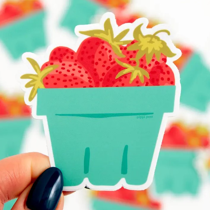 Strawberries Decal Sticker