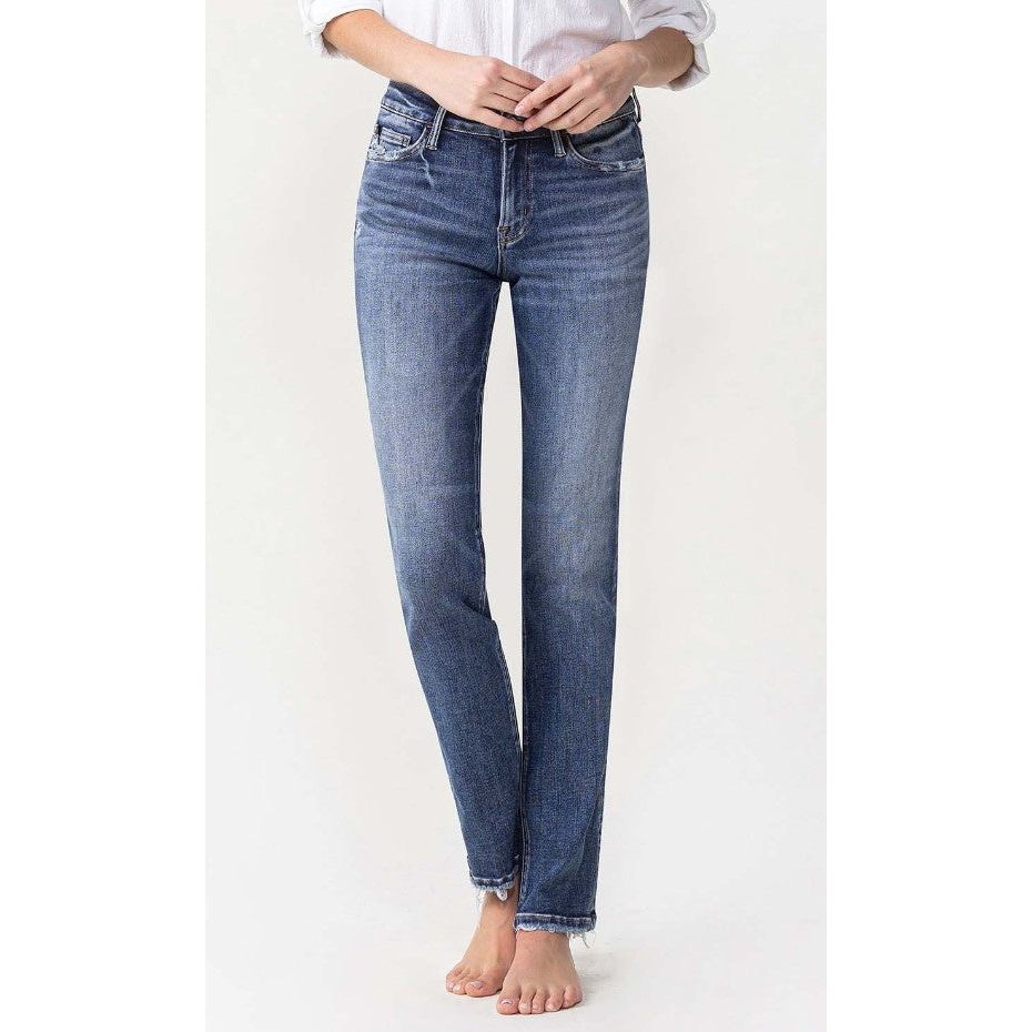 Carrington Mid Rise Straight Leg Jeans - Medium Wash