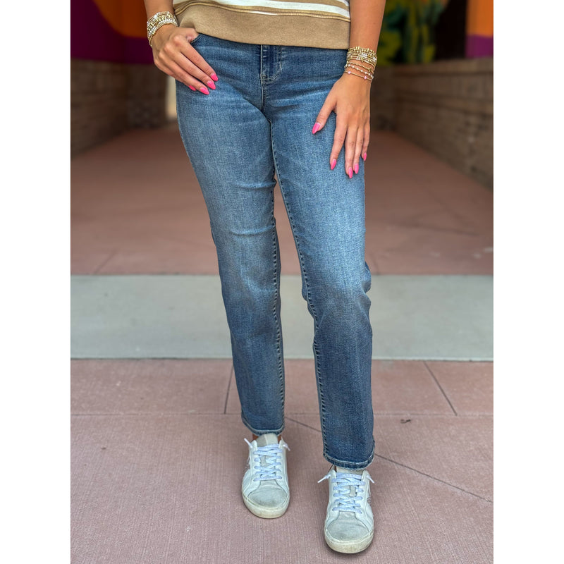 Liverpool Kennedy Straight Jeans - Oasis