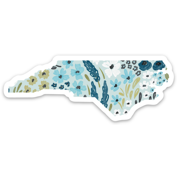 North Carolina Floral State Sticker