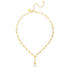 Susan Shaw Freshwater Pearl Paperclip Necklace