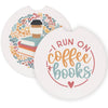 Coffee + Books Florals - Car Coasters