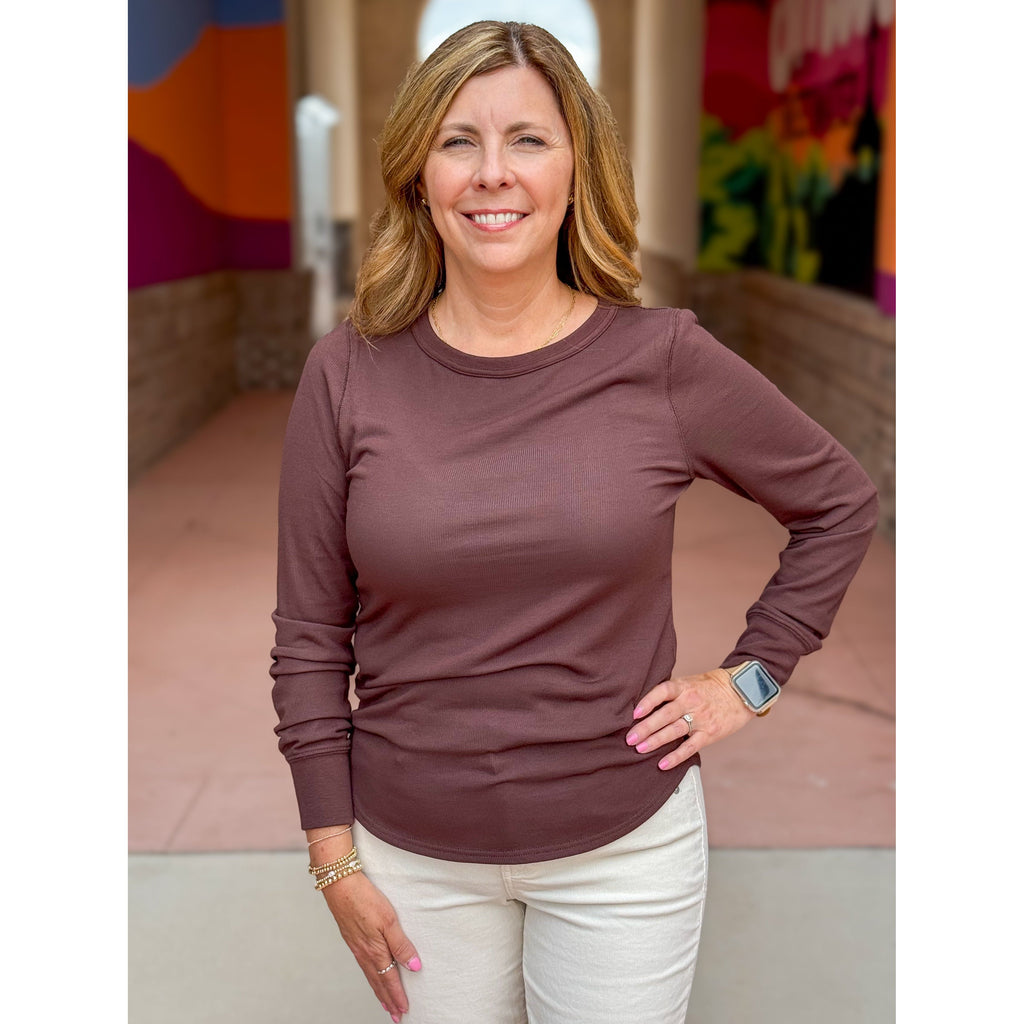 Stacy Top - Coffee Bean