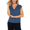 Liverpool Cloud9 Dolman Sleeve V-Neck Top - Prussian Blue