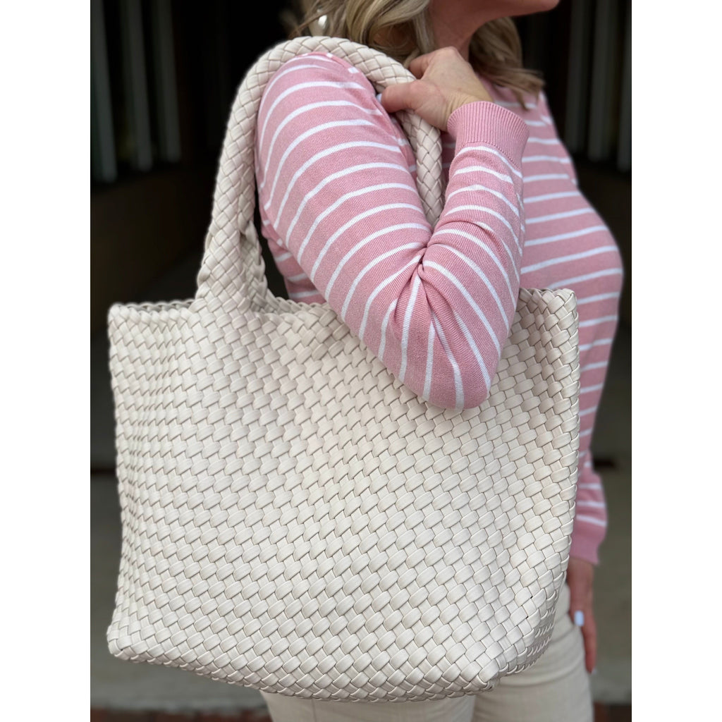 Woven Tote - Off White