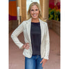 Liverpool Knit Fitted Blazer - Bone