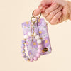 Hands-Free Keychain Wristlet - Lilac Bloom