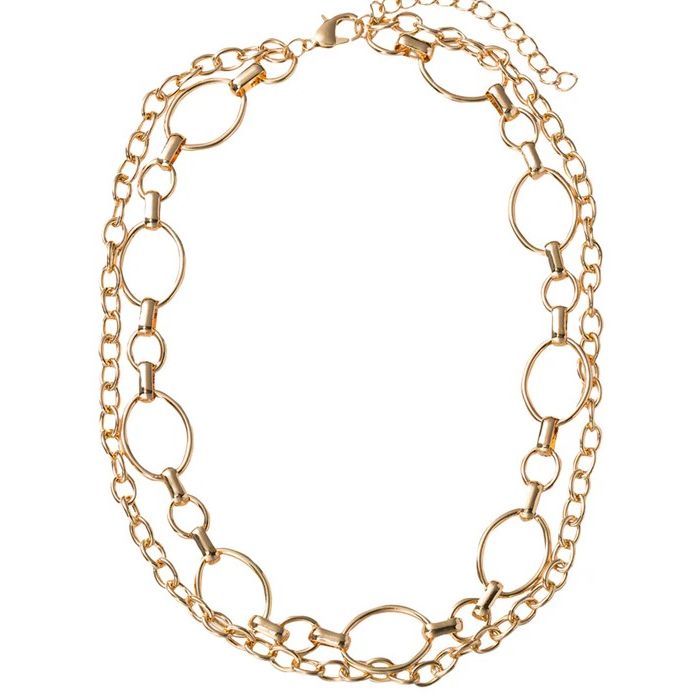 2 Layer Gold Chain Necklace