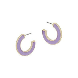 2 Sided Colored Hoops - Lavender