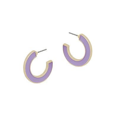 2 Sided Colored Hoops - Lavender