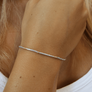 Erin Gray 2mm Newport Silver + Gold Filled Waterproof Bracelet