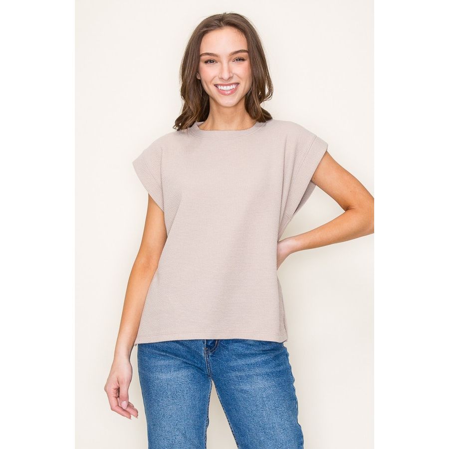 Abigail Knit Top - Taupe