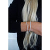 CHANSUTTPEARLS Stretchy Tennis Bracelet - Silver