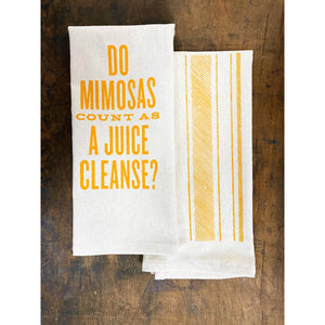 Do Mimosas Count as a Juice Cleanse - Kitchen Towel