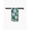 Geometry Tea Towel - Snowy Days Green