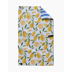 Geometry Double Sided Tea Towel - Lemon Bliss
