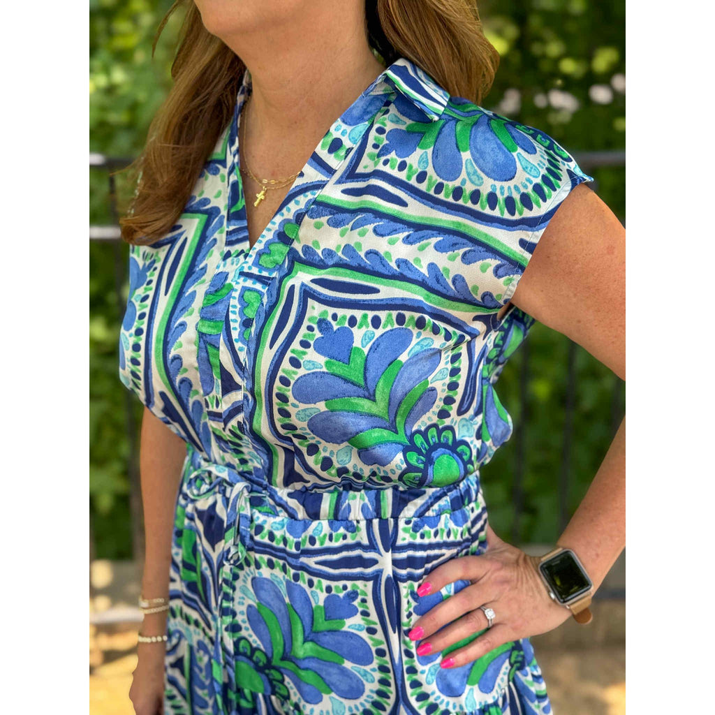 Wanda Floral Tiered Maxi Dress