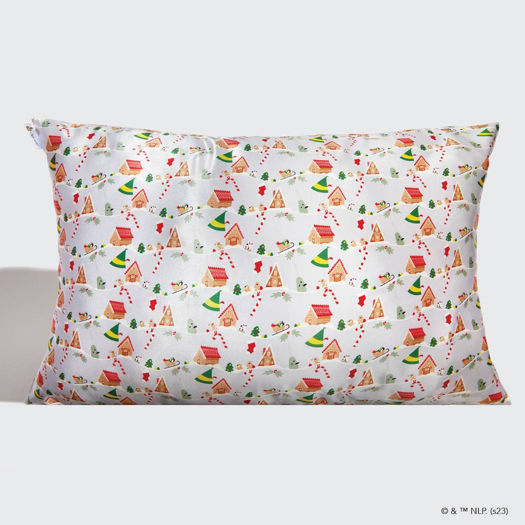 Elf x kitsch Satin Pillowcase - Periwinkle Christmas