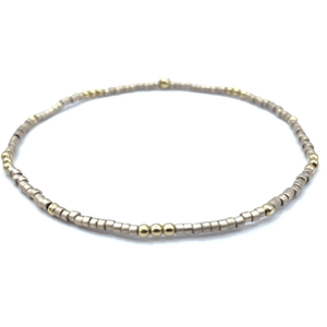 Erin Gray 2mm Newport Golden + Gold Filled Waterproof Bracelet