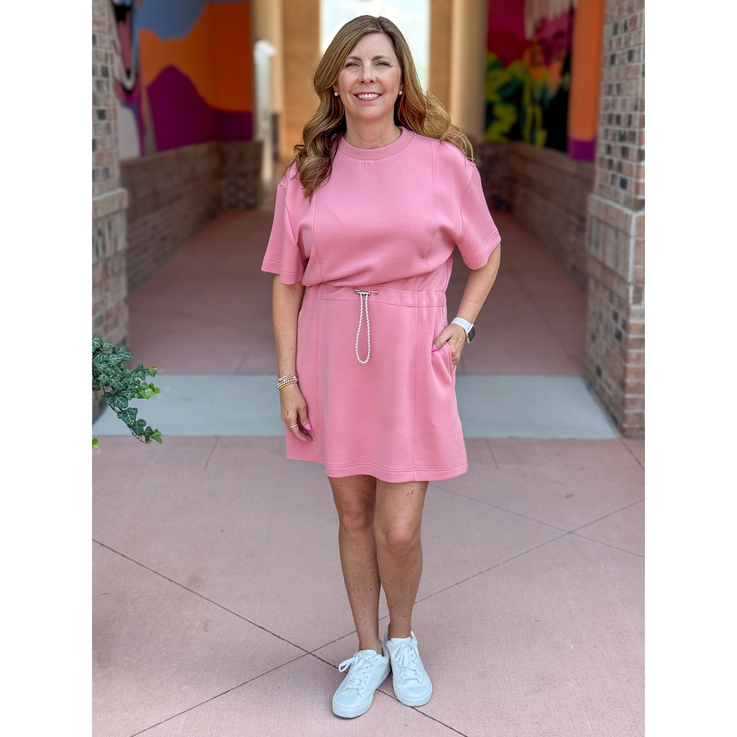 Varley Brandy Rose Maple 2.0 Dress Small