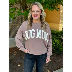 Dog Mom Graphic Sweatshirt - Walnut