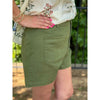 Melody High Waist Shorts - Olive