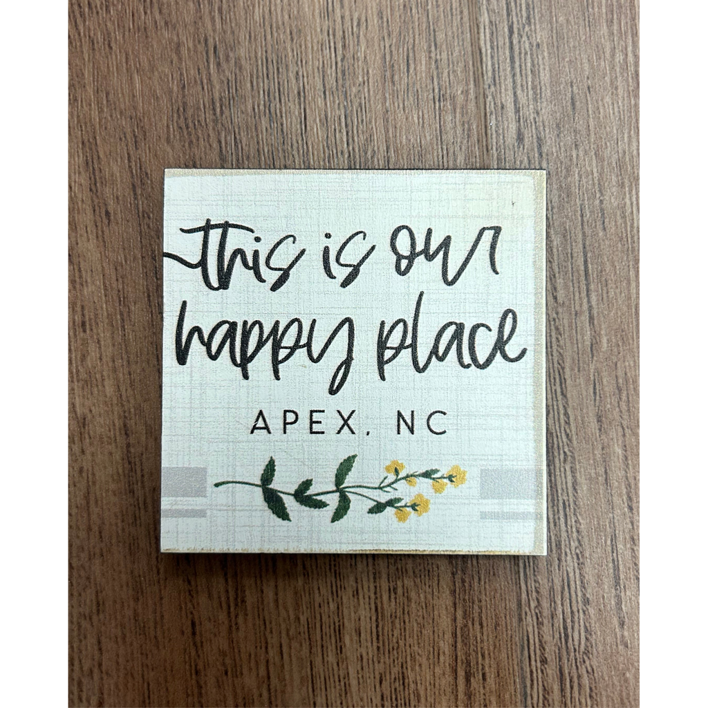 Happy Place Floral Magnet - Apex