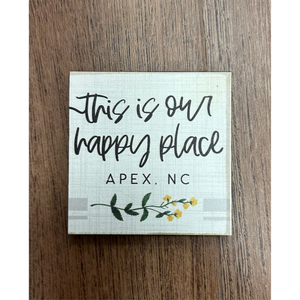 Happy Place Floral Magnet - Apex