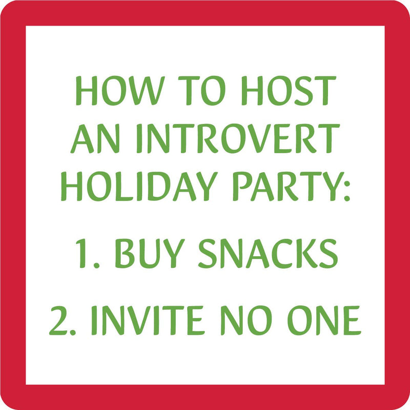 Holiday Introvert Coaster