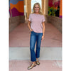 Laramie Ultra Soft Cap Sleeve Sweater - Mauve