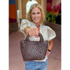 Braided Clutch - Chocolate Brown