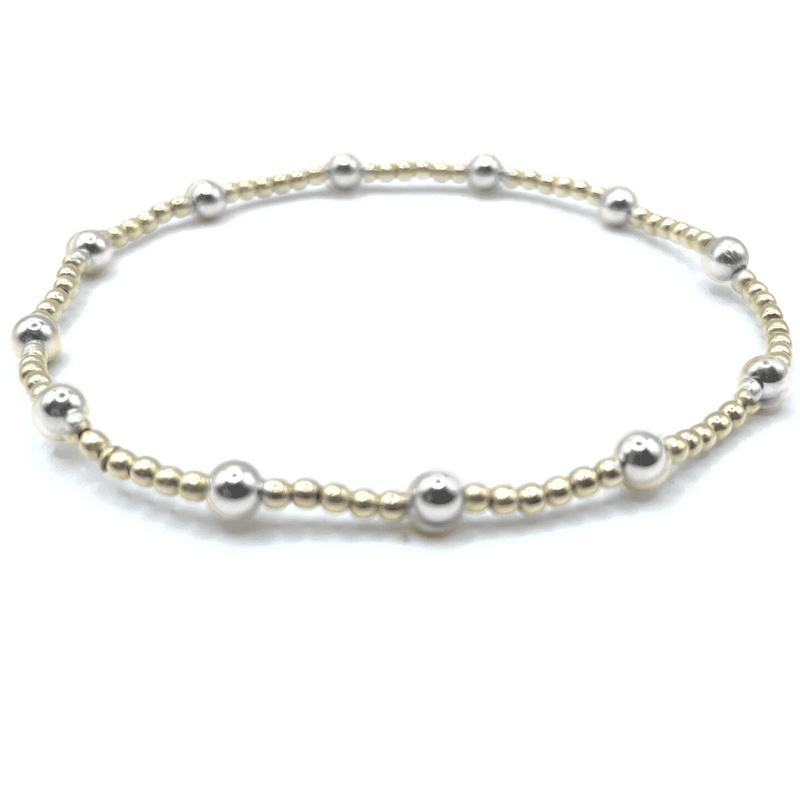 Erin Gray The Malibu Mix Collection 14k Gold-Filled and Sterling Beaded Bracelet