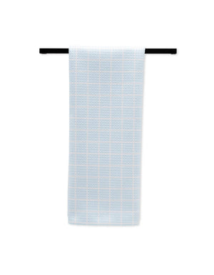 Summer Grid Blue Tea Towel