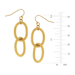 Susan Shaw Gold Chain Earrings