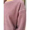 Calypso Essential Corded Crew Sweatshirt - Chocolate