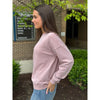 Susie Basic Acid Wash Sweatshirt - Dusty Rose