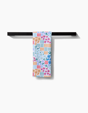 Floral Garden Tea Towel