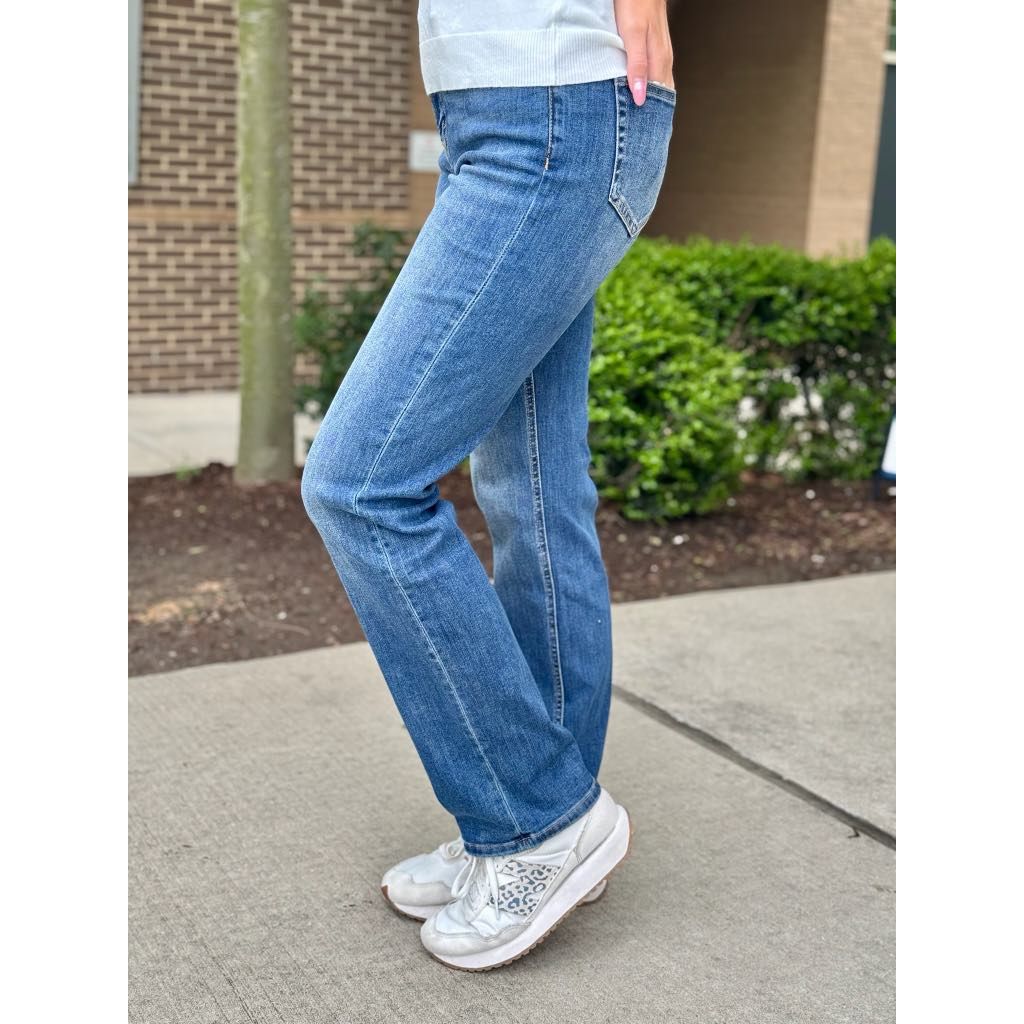 Mica Denim High Rise Straight Leg - Doyou Blue