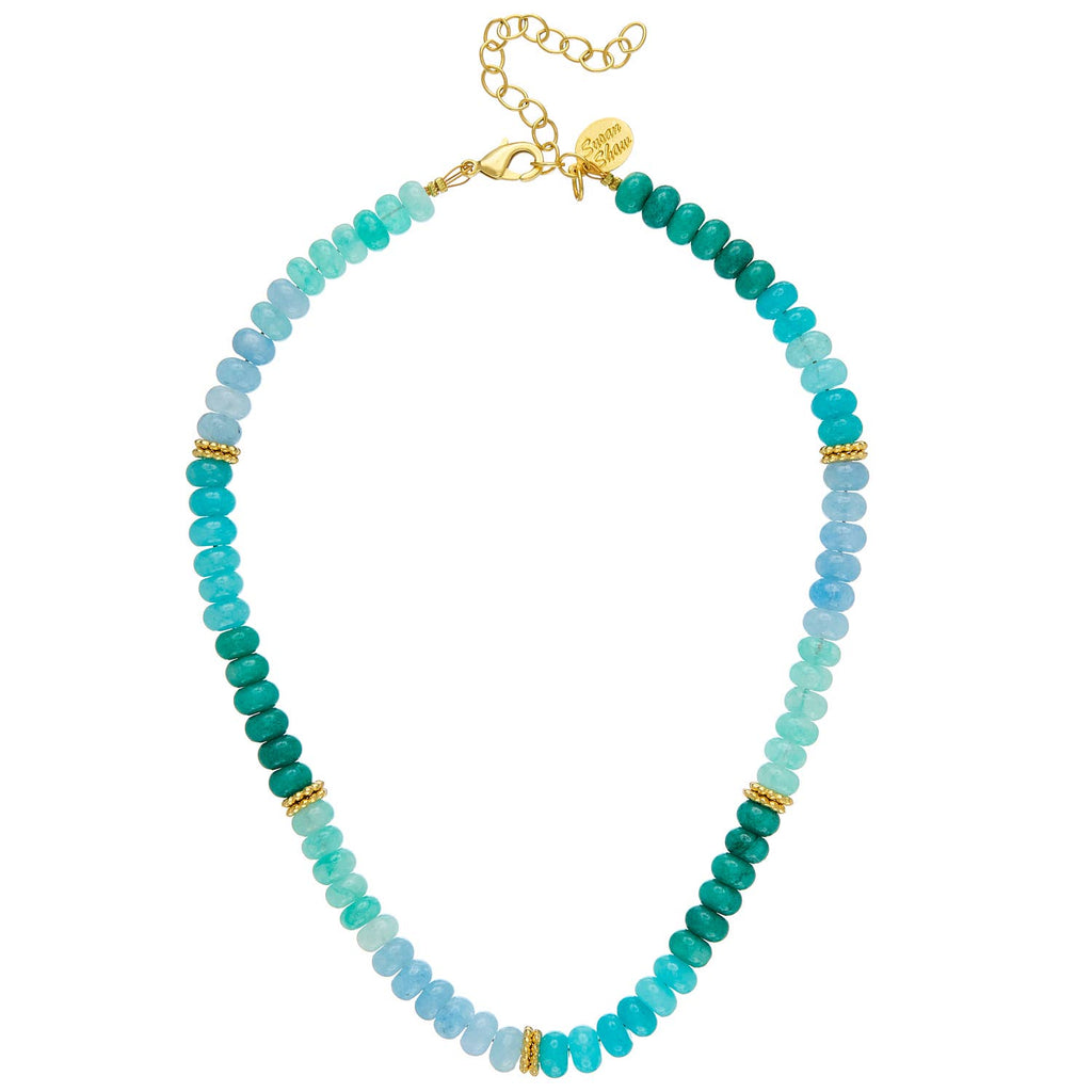 Susan Shaw Lolly Necklace - Blue Jade