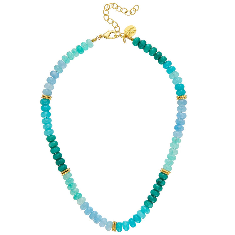 Susan Shaw Lolly Necklace - Blue Jade