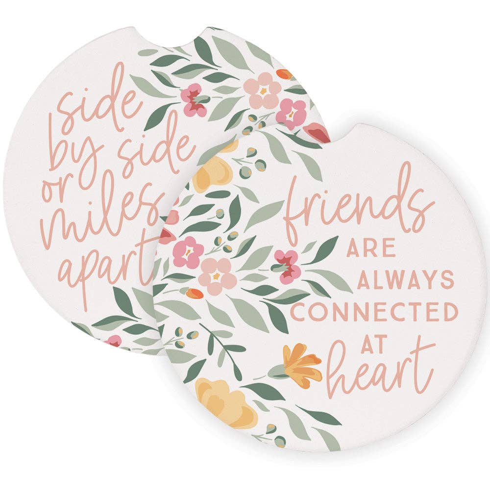 Side By Side Friends - Car Coasters