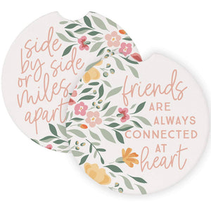 Side By Side Friends - Car Coasters