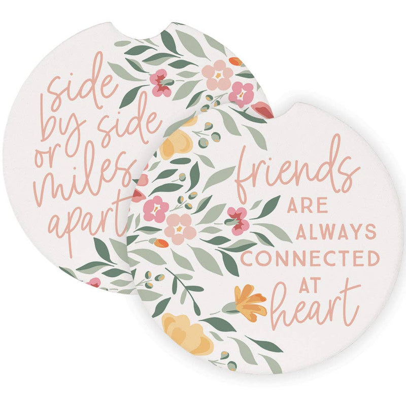 Side By Side Friends - Car Coasters