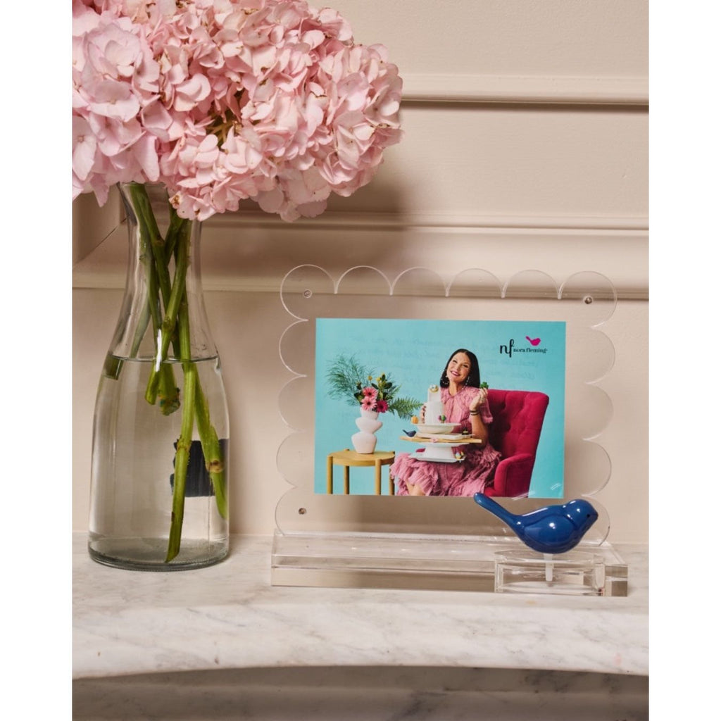 Nora Fleming Clearly A-Nora-ble Scalloped Acrylic Frame