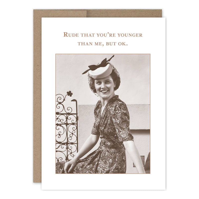 Rude Younger Birthday Card