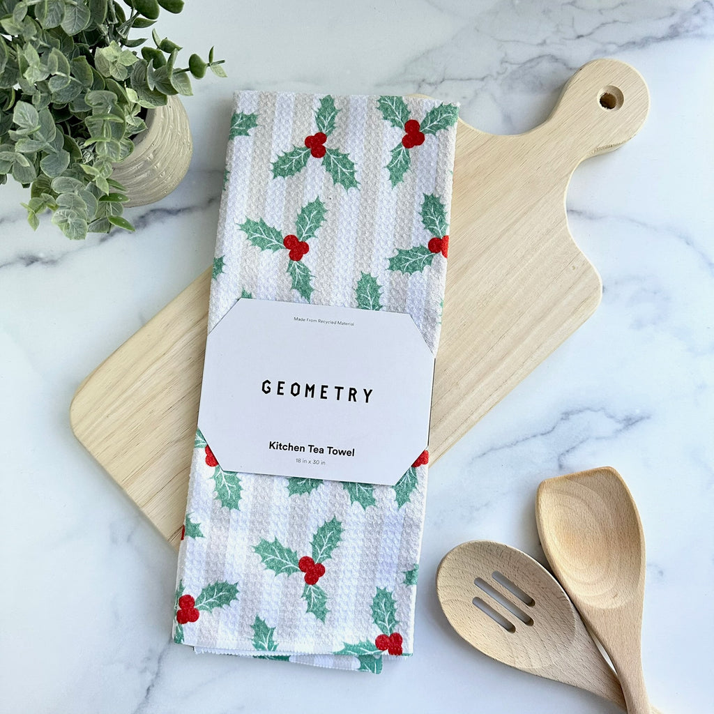 Geometry Tea Towel - Mistle Stripe