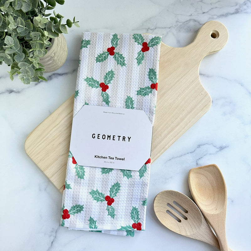 Geometry Tea Towel - Mistle Stripe